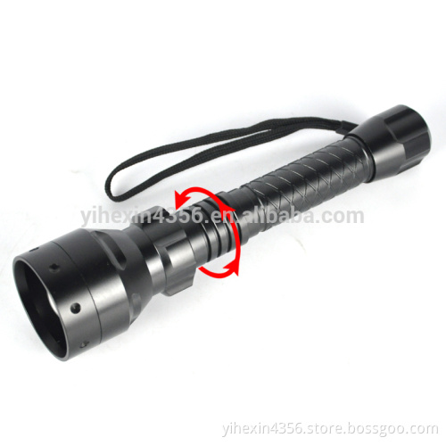 Zoom 850nm Infrared Laser Hunting LED Flashlight Torch